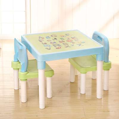 Plastic Kids Furniture Letters New Design Children Table and Chair Set