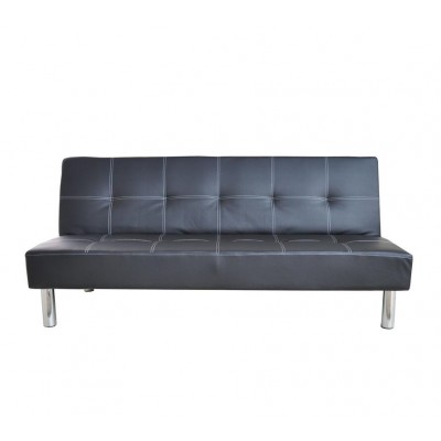 Synthetic PU Leather Living Room Furniture Double Sofa Cum Bed